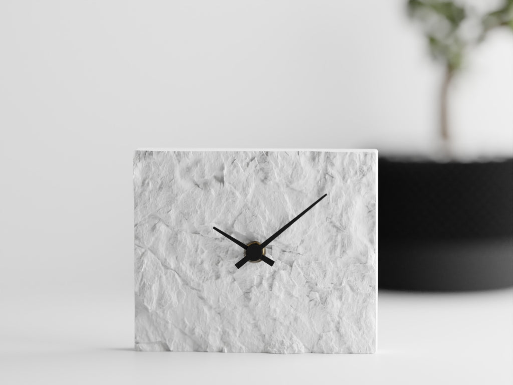 Rock Wall Clock – Modern 3D Printed Design