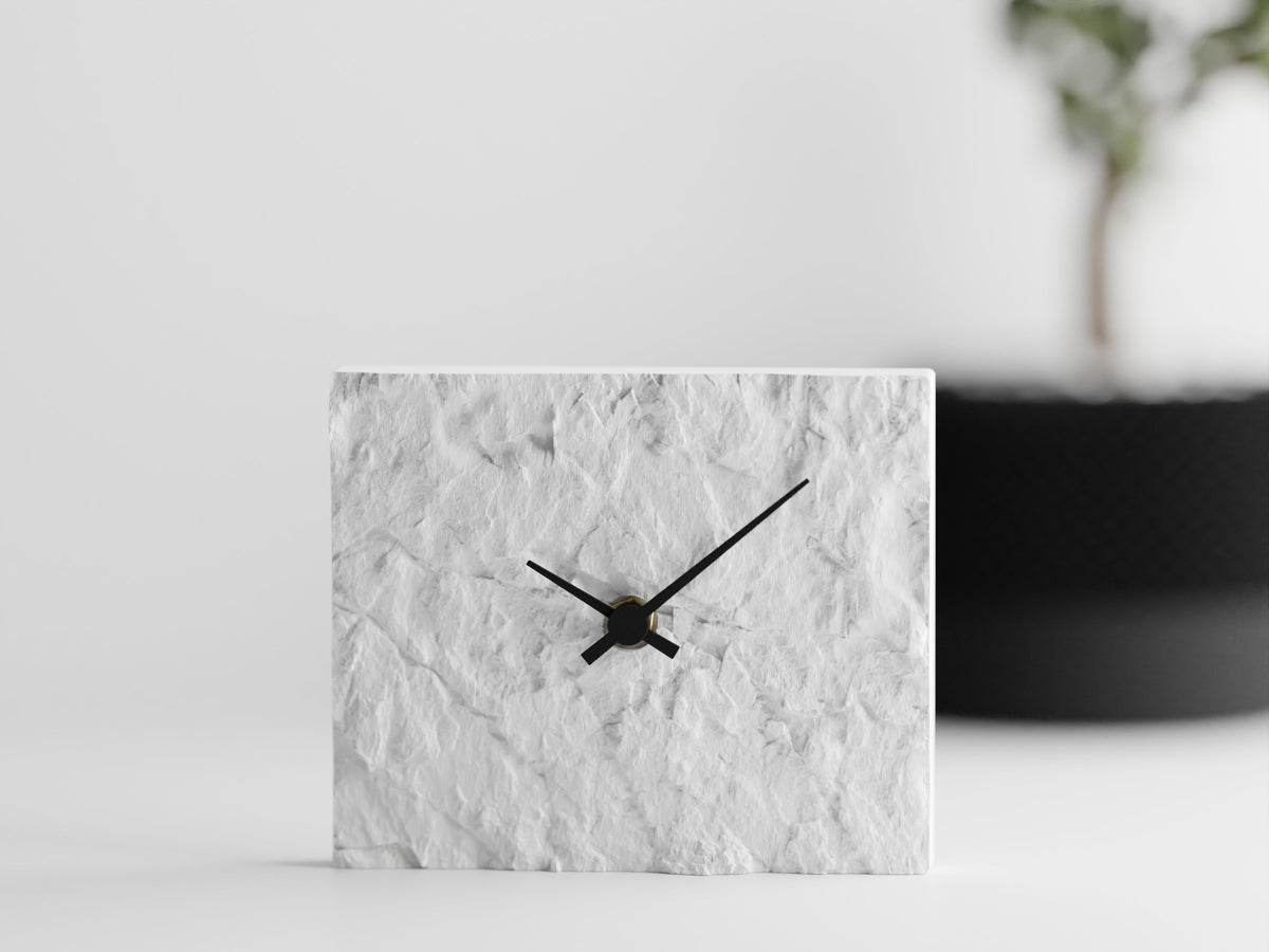 Rock Wall Clock – Modern 3D Printed Design