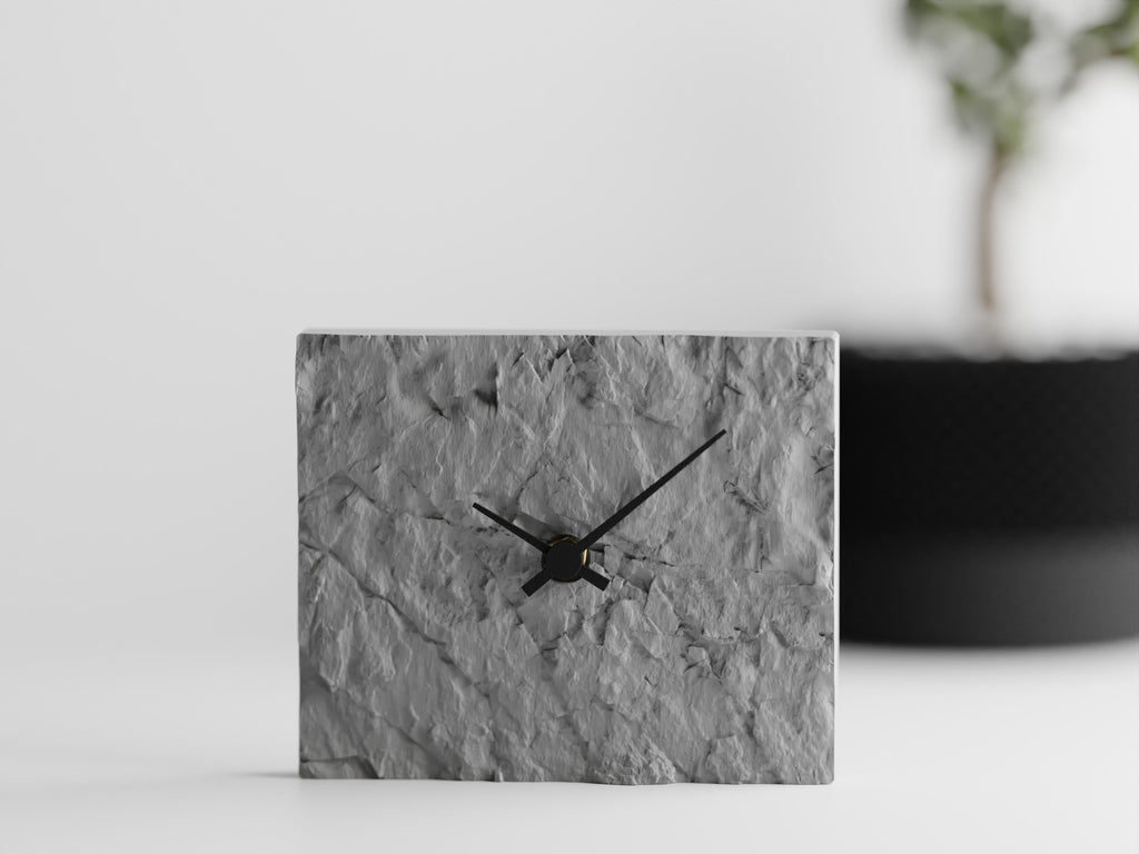 Rock Wall Clock – Modern 3D Printed Design