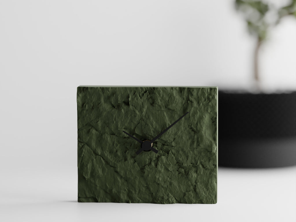 Rock Wall Clock – Modern 3D Printed Design