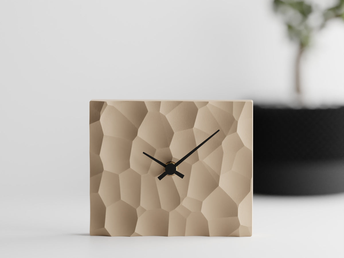 Voronoi Wall Clock – Modern 3D Printed Design
