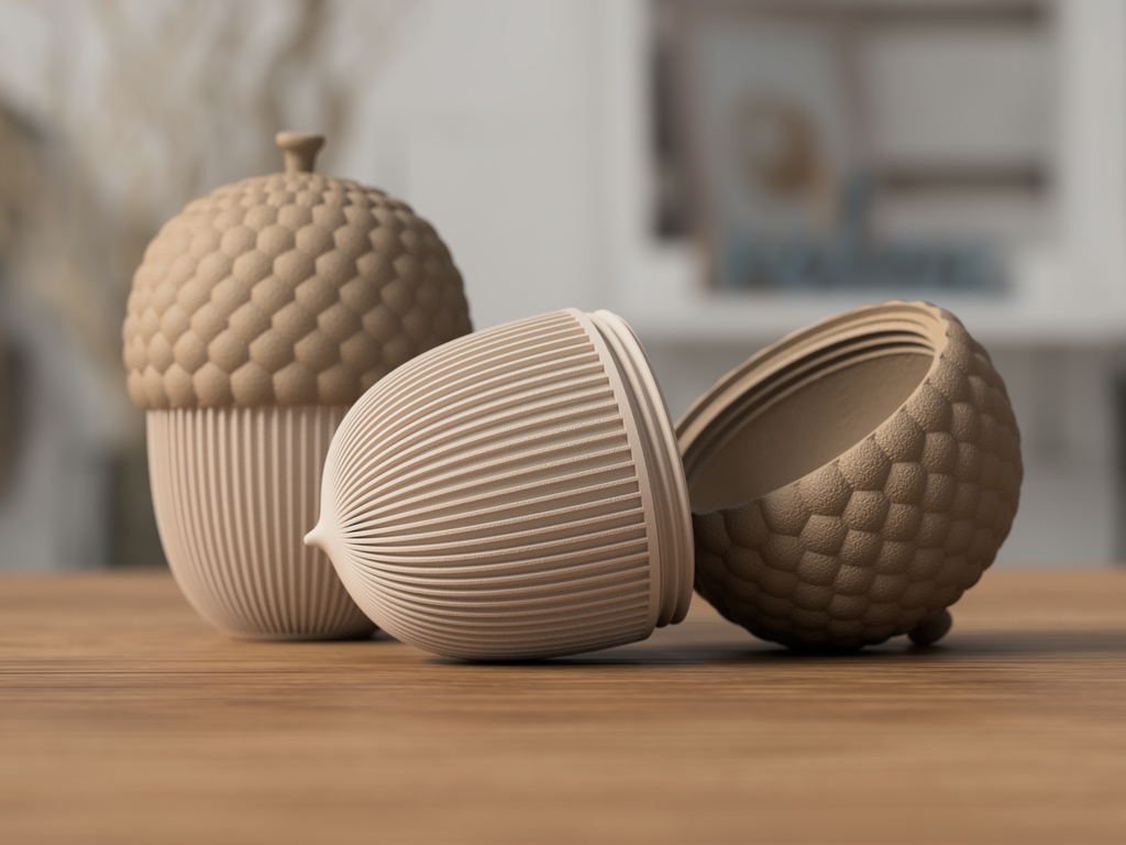 Acorn Storage Container – 3D Printed