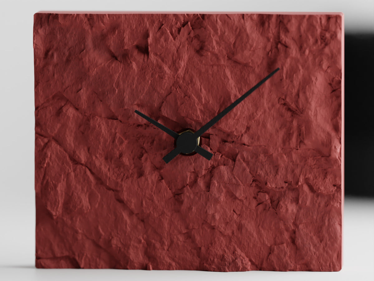 Rock Wall Clock – Modern 3D Printed Design