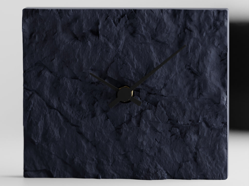 Rock Wall Clock – Modern 3D Printed Design
