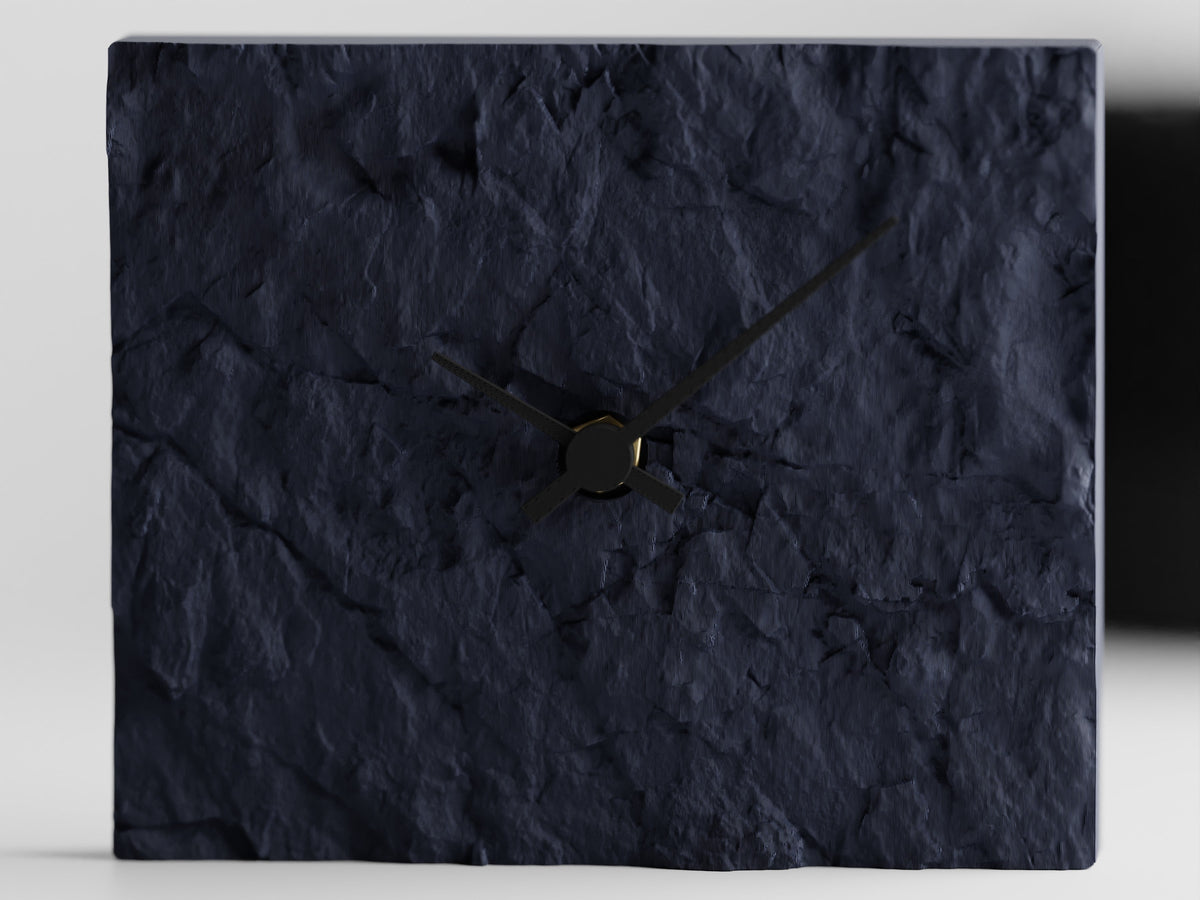 Rock Wall Clock – Modern 3D Printed Design