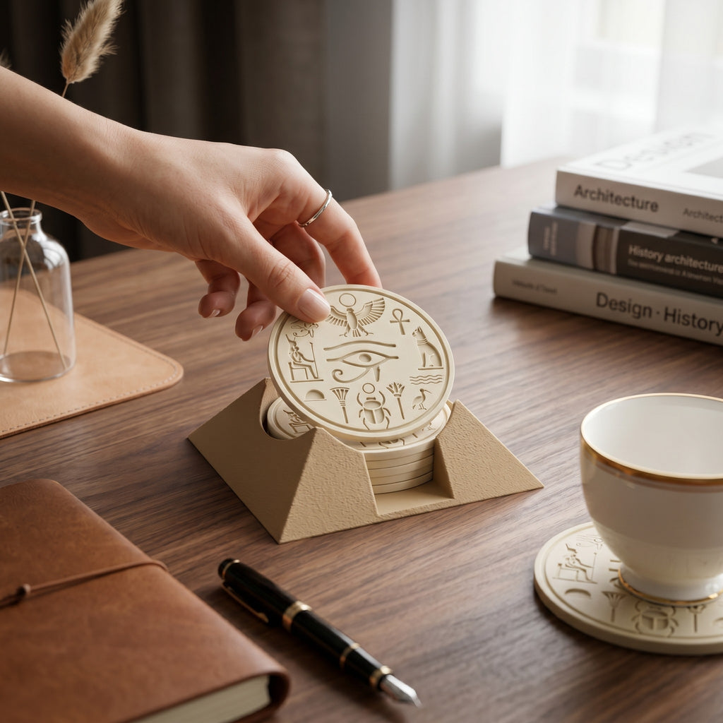 Ancient Egyptian Coaster Set