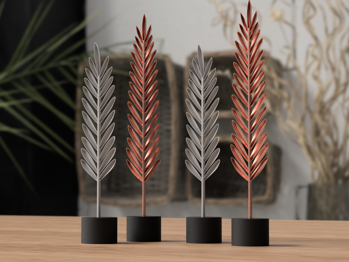 Modern Feather Decorations – 3D Printed