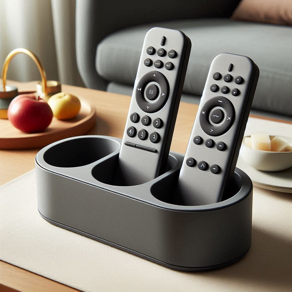 Rounded Remote Control Caddy – Holds Up to Three