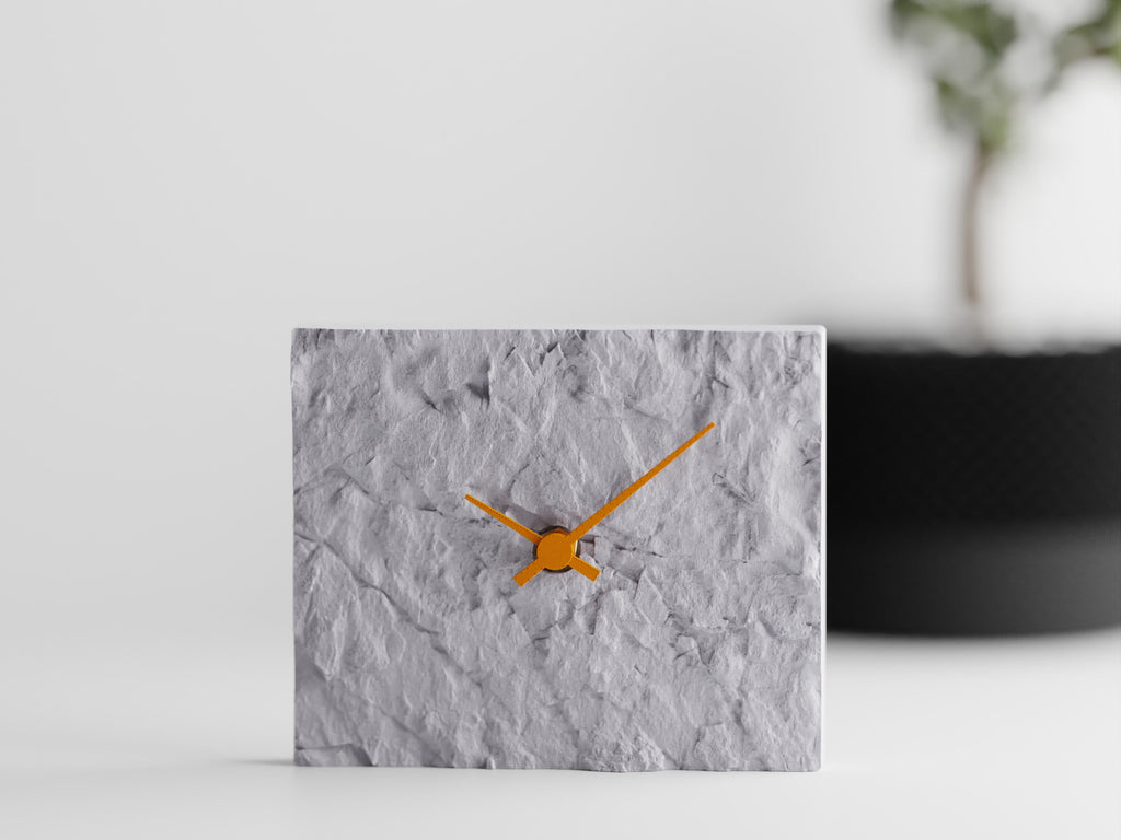 Rock Wall Clock – Modern 3D Printed Design