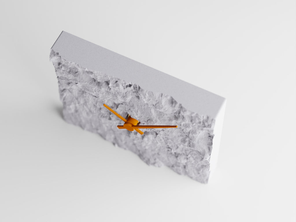 Rock Wall Clock – Modern 3D Printed Design