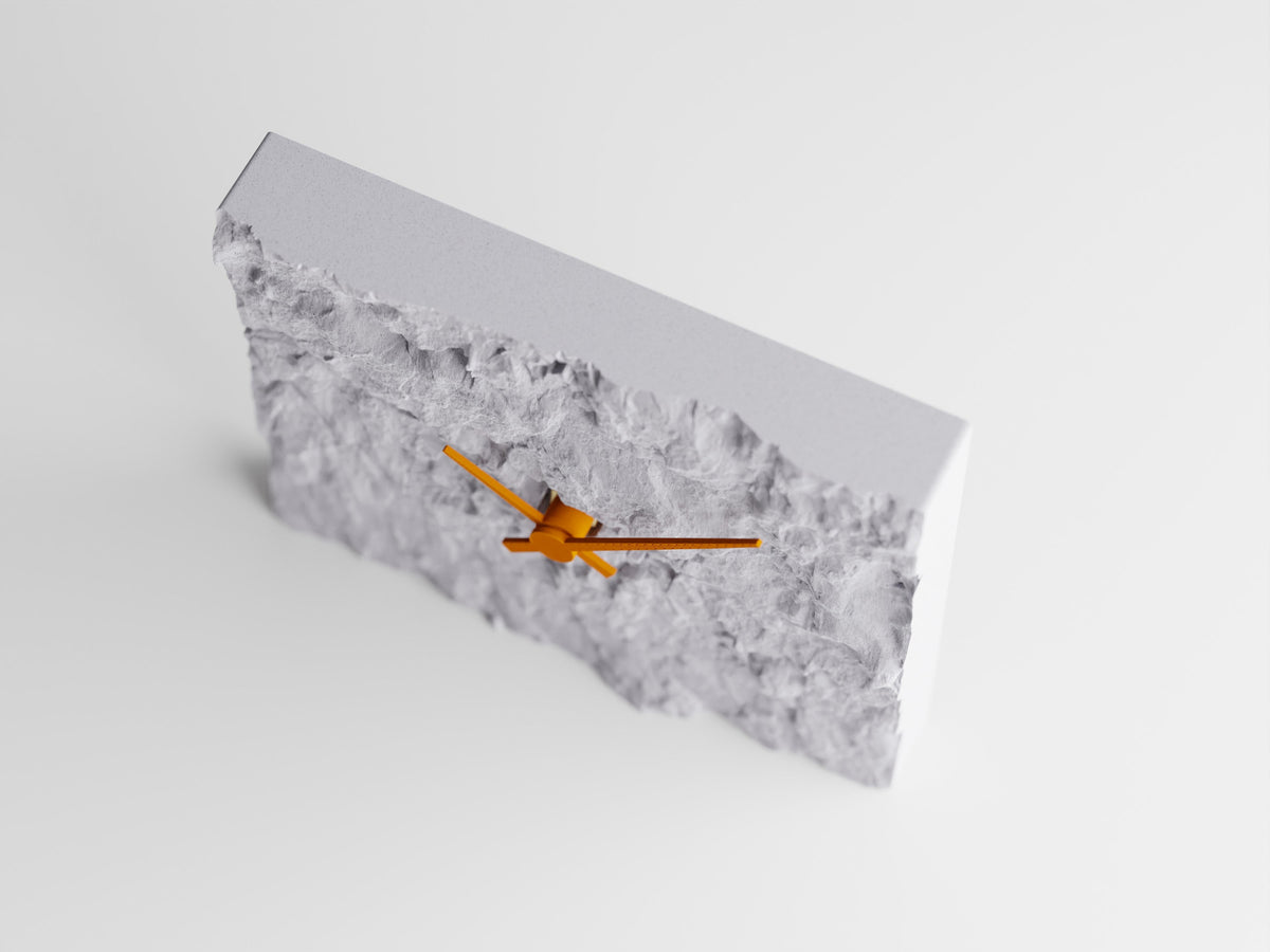 Rock Wall Clock – Modern 3D Printed Design