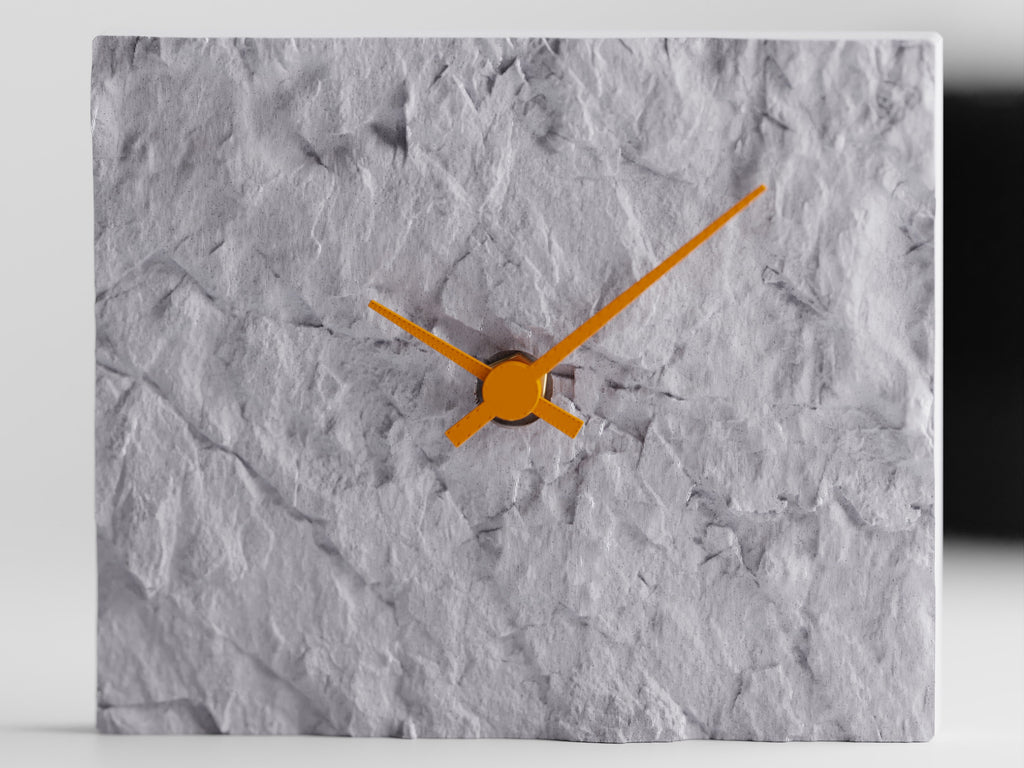 Rock Wall Clock – Modern 3D Printed Design