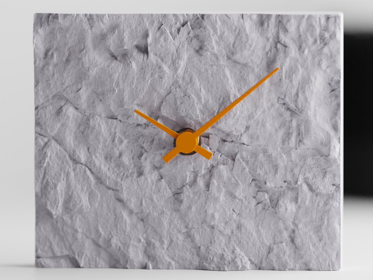 Rock Wall Clock – Modern 3D Printed Design