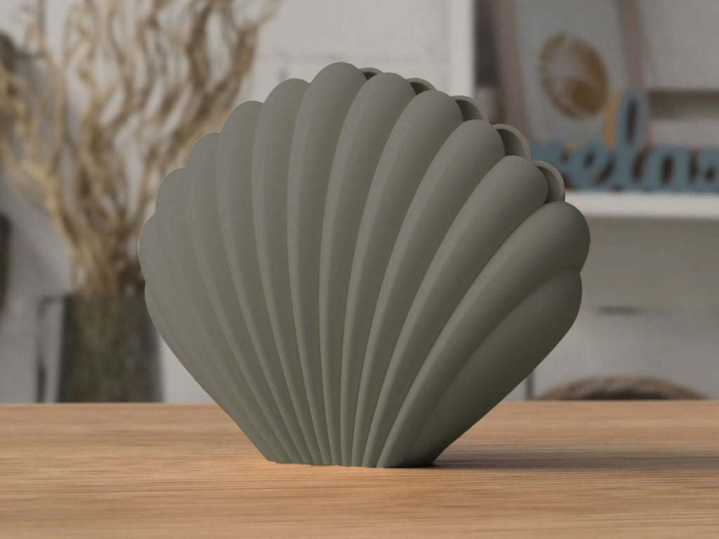 Seashell Vase – Sculptural Matte Finish