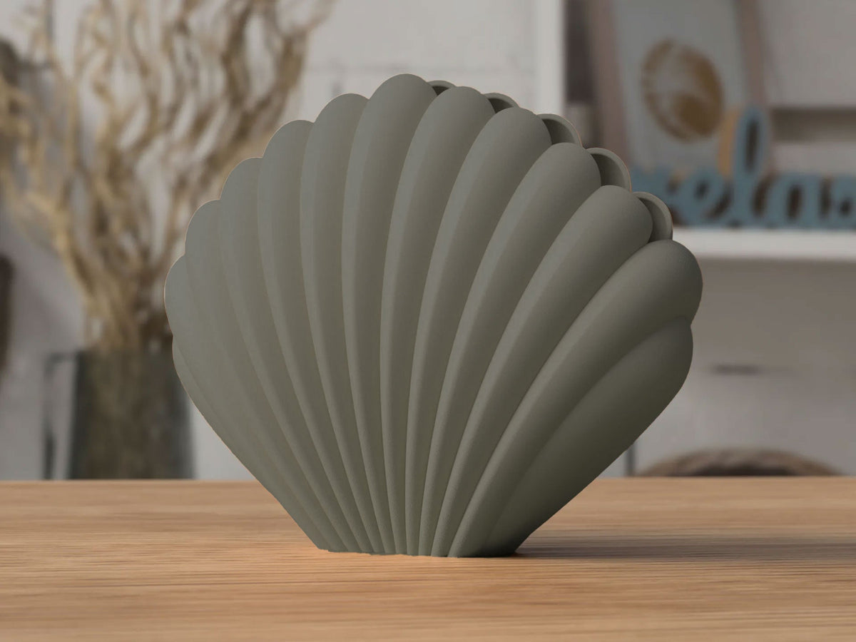 Seashell Vase – Sculptural Matte Finish