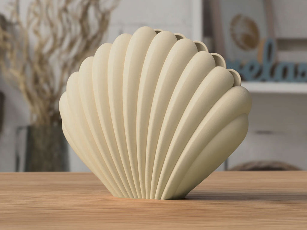 Seashell Vase – Sculptural Matte Finish