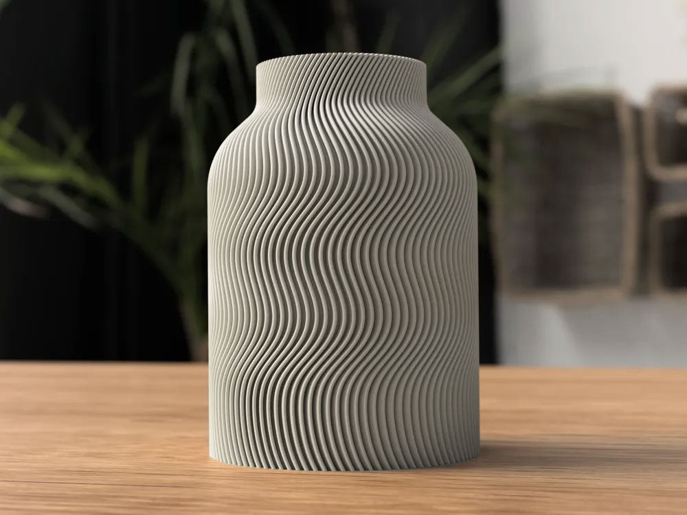 Luna Vase – Modern 3D Printed Design