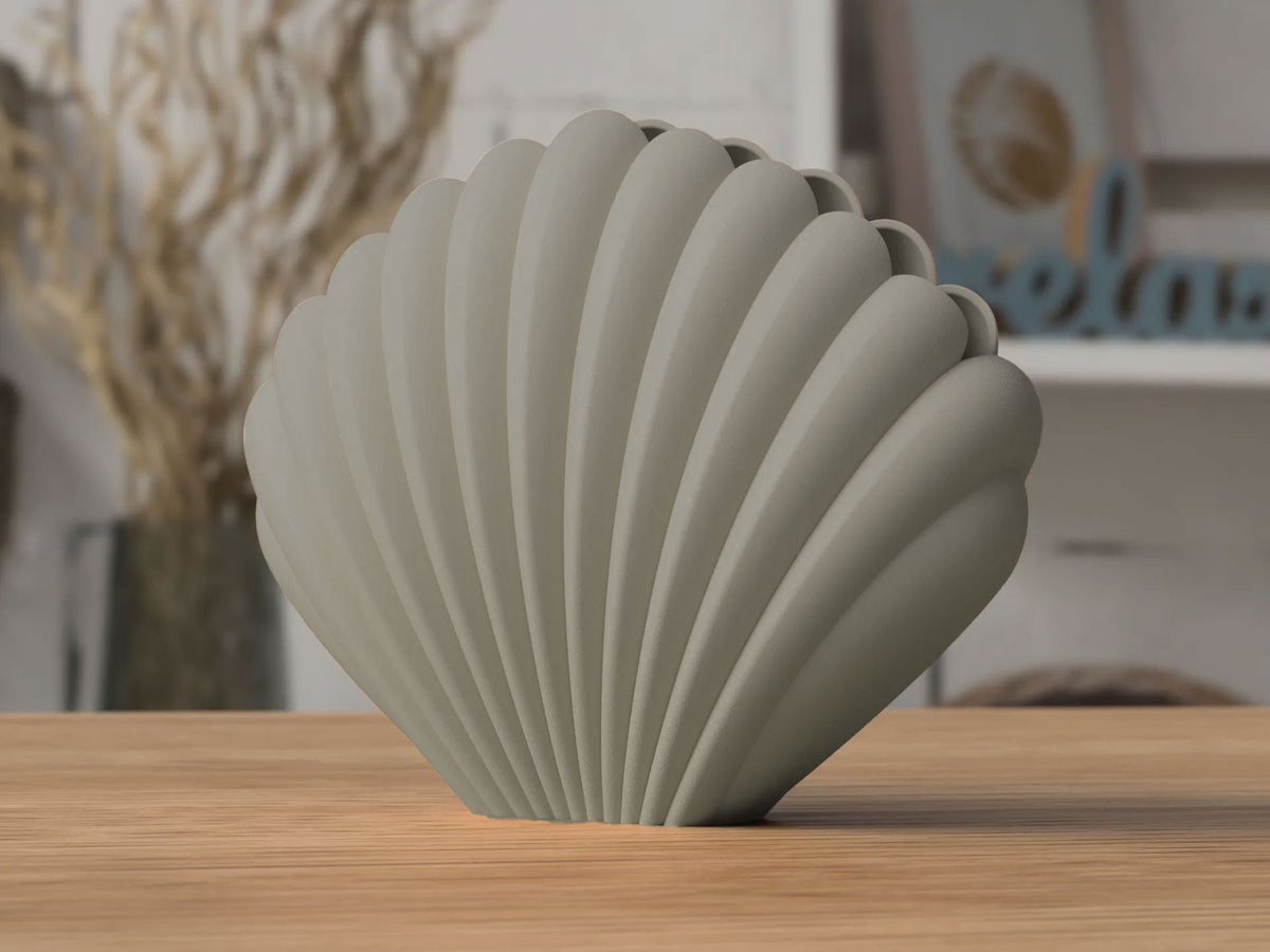 Seashell Vase – Sculptural Matte Finish