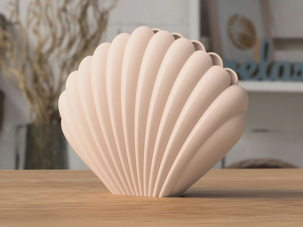 Seashell Vase – Sculptural Matte Finish