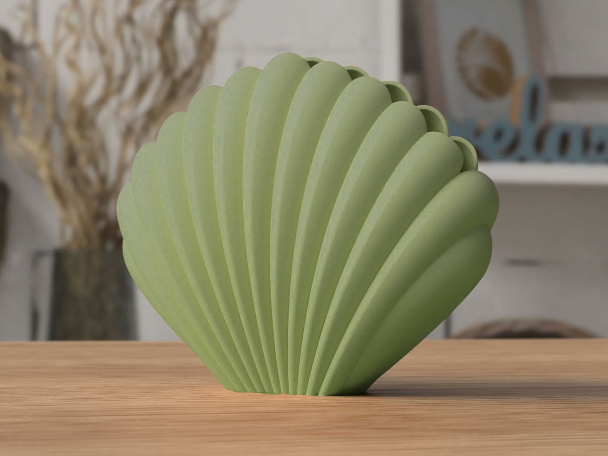 Seashell Vase – Sculptural Matte Finish