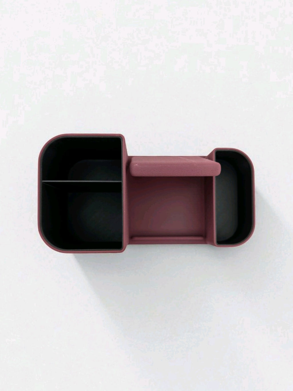 Office Desk Organiser top view showing compartments and phone holder