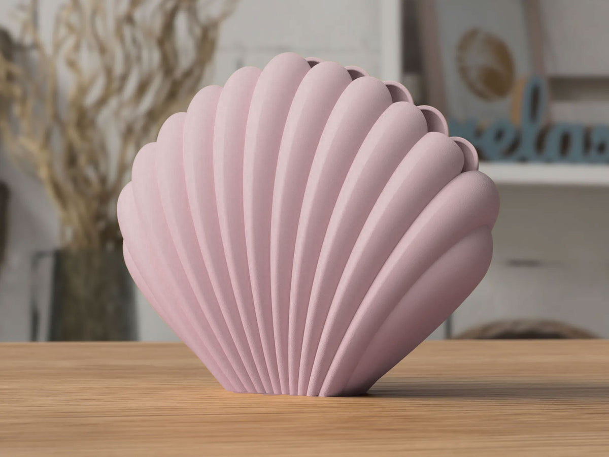 Seashell Vase – Sculptural Matte Finish
