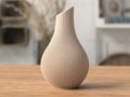Shizu Japandi Vase in matte latte – front view