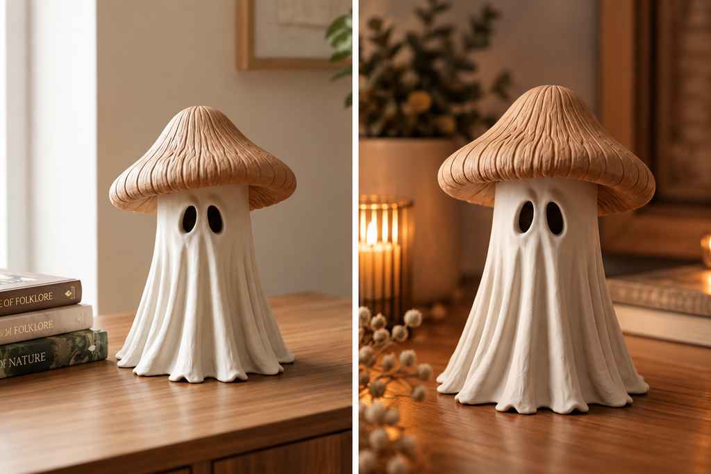 Shroom Boo The Marshmallow Ghost styled lifestyle view