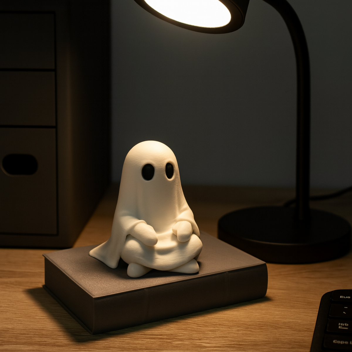 Theo Ghost on Book cosy desk decoration