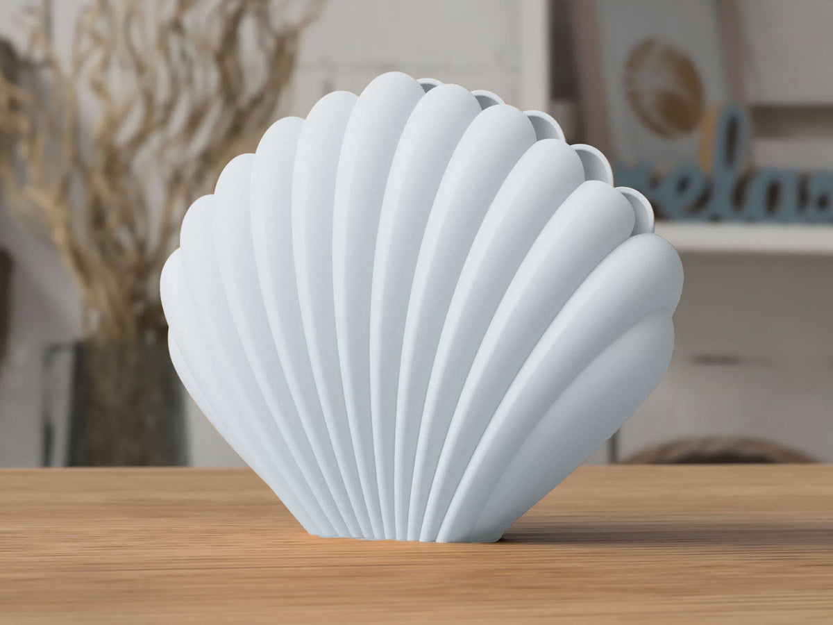 Seashell Vase – Sculptural Matte Finish
